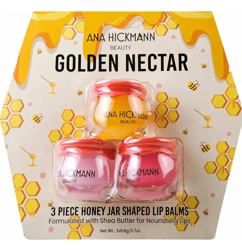 Golden Nectar Lip Balm 3 Unidades Ana Hickmann Beauty - lojaparaisodarepublica