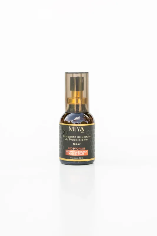 Spray de Própolis Vermelho e Mel 30 ml - Miya Kea