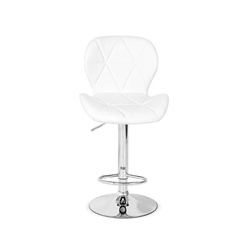 Conjunto 04 Banquetas Slim Couro Branca