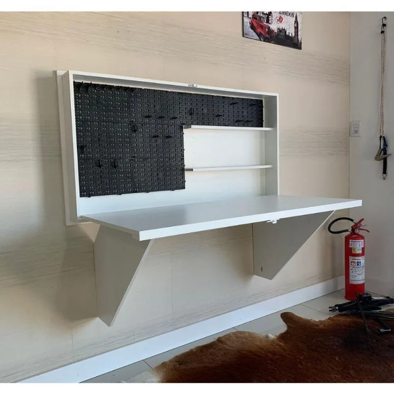 Mesa de Ferramentas Retrátil Branco