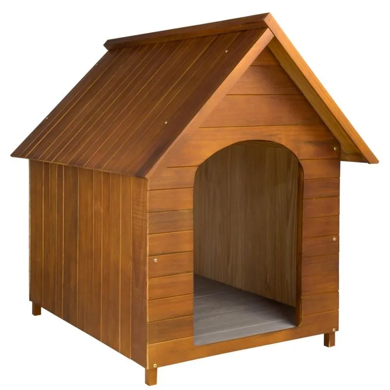 Casinha De Cachorro Em Madeira Maciça N° 6 - Cerejeira