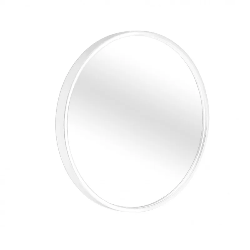 Espelho Decorativo Round Externo Branco 20 Cm Redondo