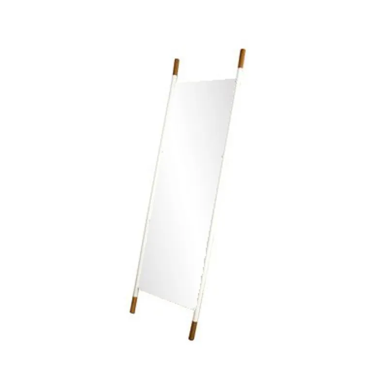 Espelho Decorativo de Chão Wood 150x40cm Off White E2G Design