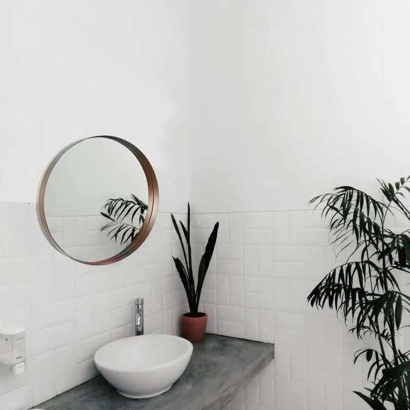 Espelho Decorativo E2G Design Round Interno Branco Redondo 60cm