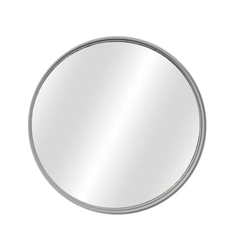 Espelho Decorativo Lua Nova Interno Cinza 50 Cm Redondo