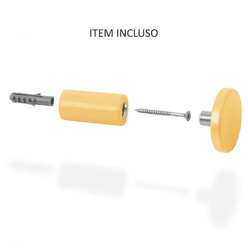 Espelho Decorativo Adnet Amarelo Alça Macramê Mostarda 60cm