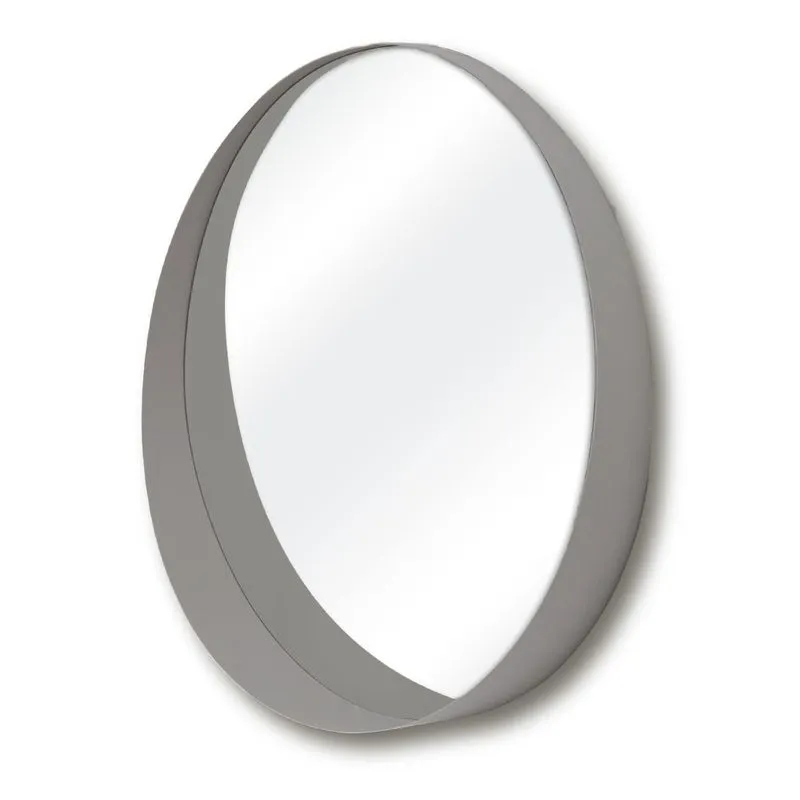 Espelho Decorativo Stokolmo Cinza 60 Cm Redondo