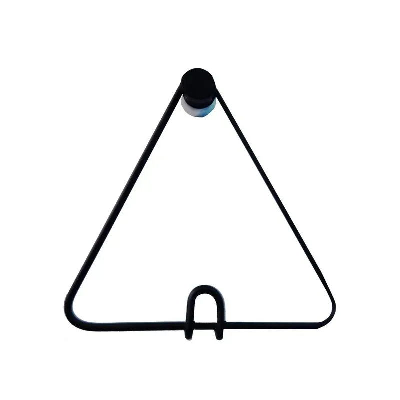 Pendurador Gancho Wire Minimals Polygon Preto 14x15 Cm