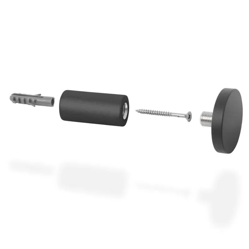 Pendurador Gancho Multiuso Preto 6Cm