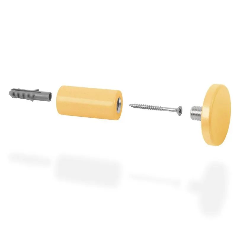 Pendurador Gancho Multiuso Amarelo 6 Cm
