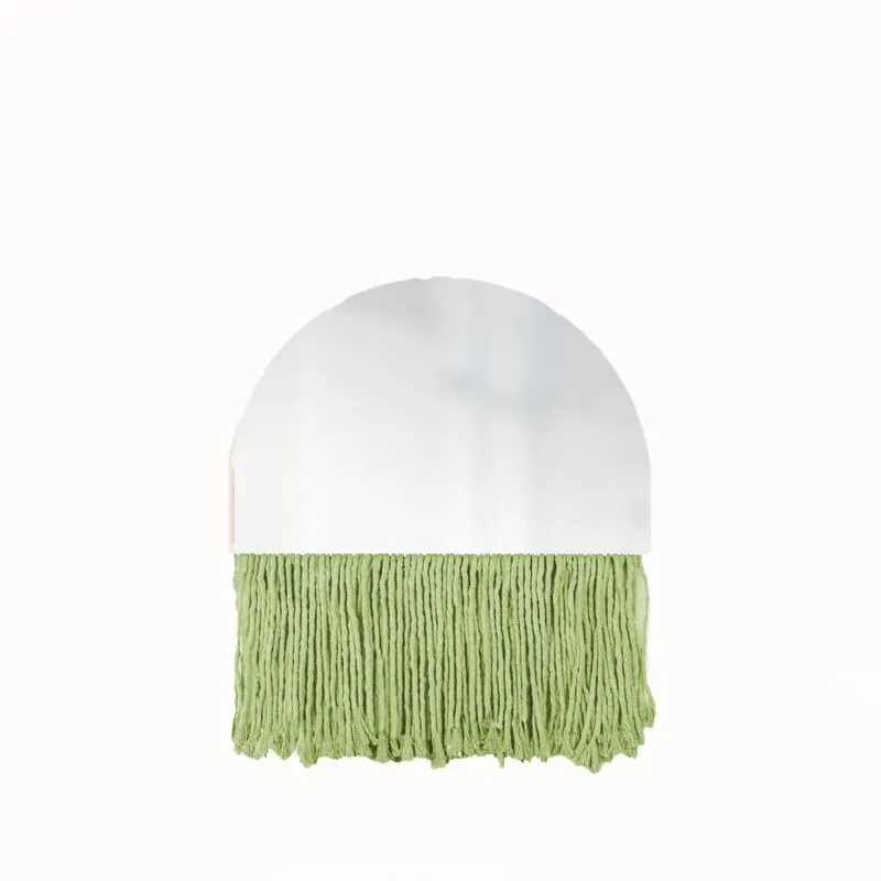 Espelho Decorativo Half Bangs Verde Limão 27 Cm