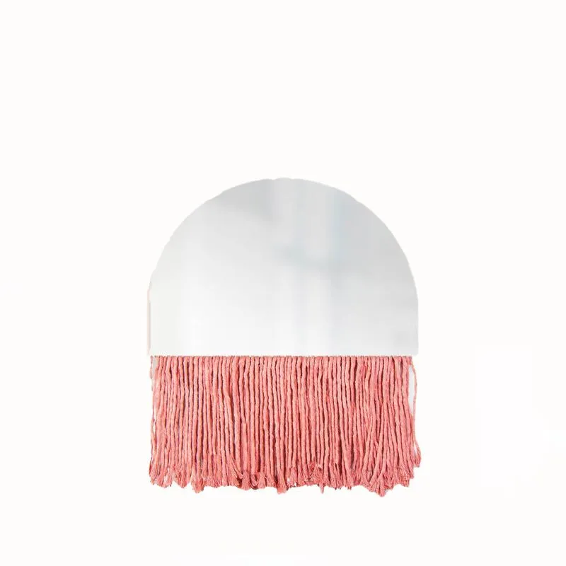 Espelho Decorativo Half Bangs Salmão 27 Cm
