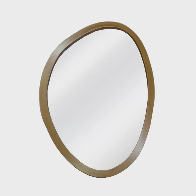 Espelho Decorativo Emoldurado Orgânico 50cx35cm E2G Design