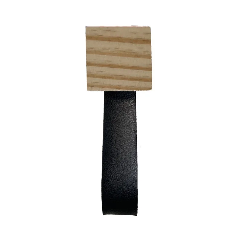 Pendurador Gancho Multiuso Pinus Corino Preto 7x7 Cm Quadrado