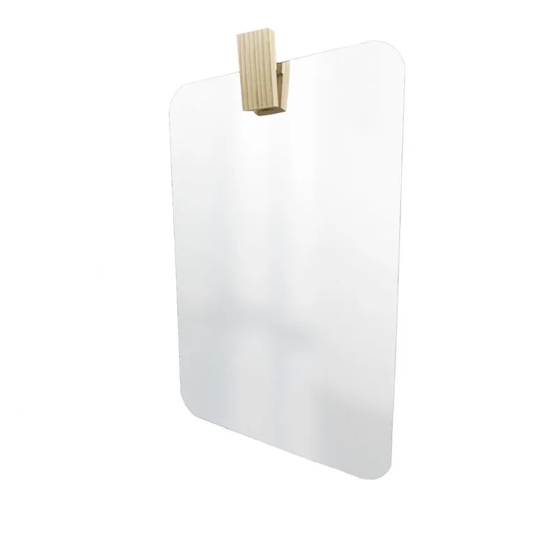 Espelho Decorativo Aplique Retangular Pinus 60x40cm Retangular