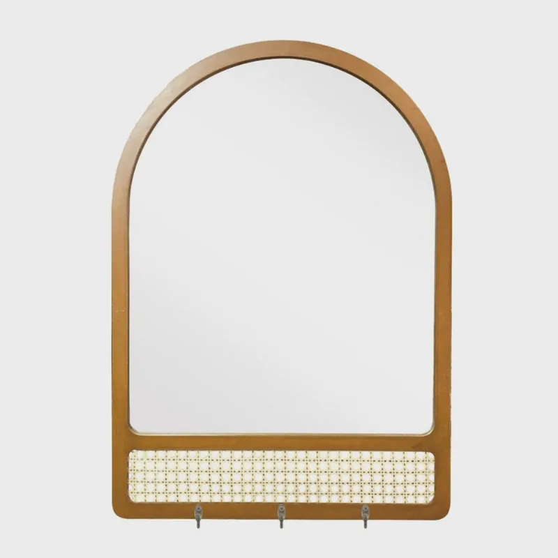 Espelho Emoldurado Capela Hall 50x70cm E2G Design Freijó
