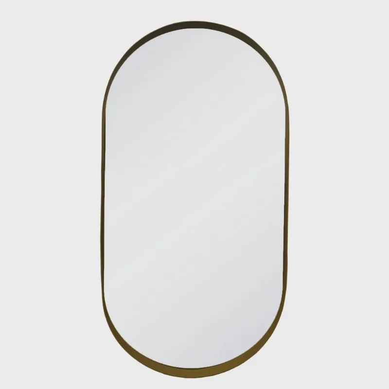 Espelho Decorativo Urban 60x40cm Oblongo Dourado