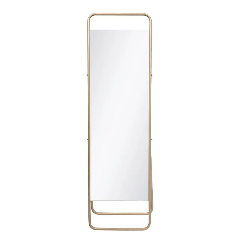 Espelho Decorativo Chão Suporte Moka / Nude 153X43Cm
