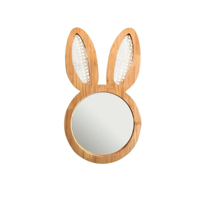 Espelho Decorativo Infantil 43x44cm Lebre Pinus