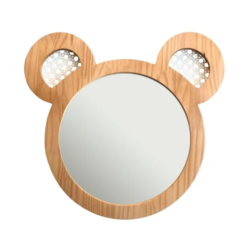 Espelho Decorativo Infantil 43x44cm Urso Pinus