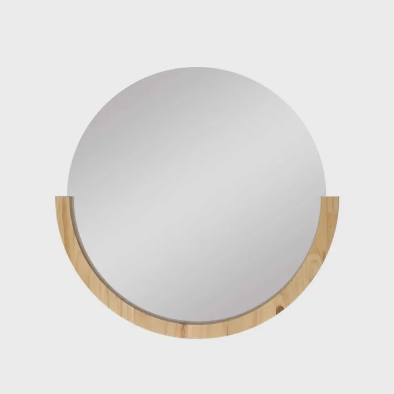 Espelho Decorativo Midle Pinus 50cm Redondo