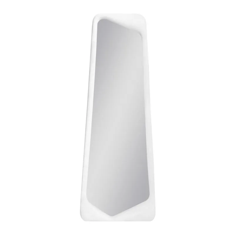 Espelho de Chão Angulus Veludo Off White 180x68cm