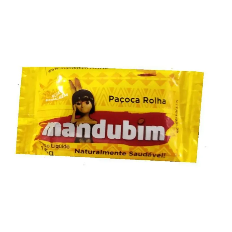 Kit 2 Caixas Paçoca Mandubim Rolha 100 Unidades Cada 1,5kg