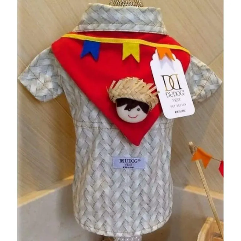 Camisa Cachorro Festa Junina - Lenço Vermelho - Tamanho