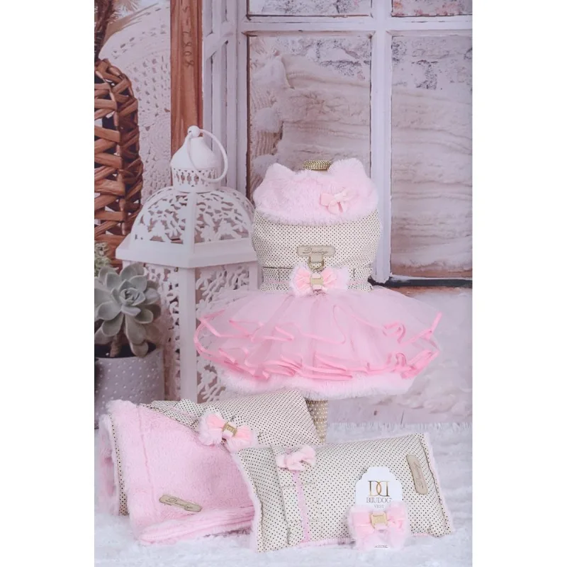 Manta Algodão Doce Rosa - Enxoval Para Cachorro
