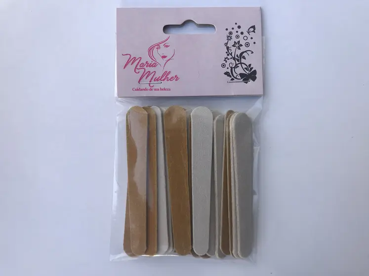 Mini Lixa para Unha Maria Mulher Canário 8 cm com 24 Unidades