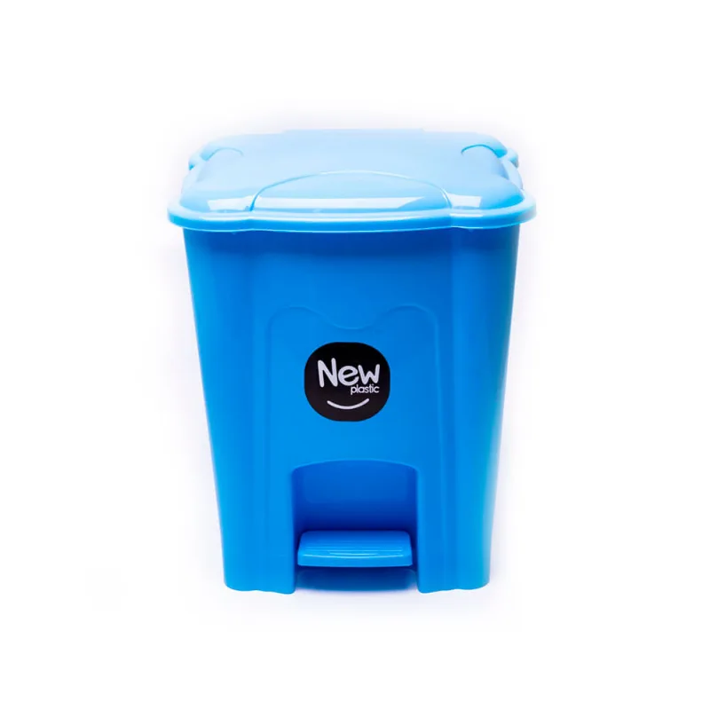 Lixeira com Pedal Azul Baby New Plastic 10L 25x25,5x30,5cm 1322