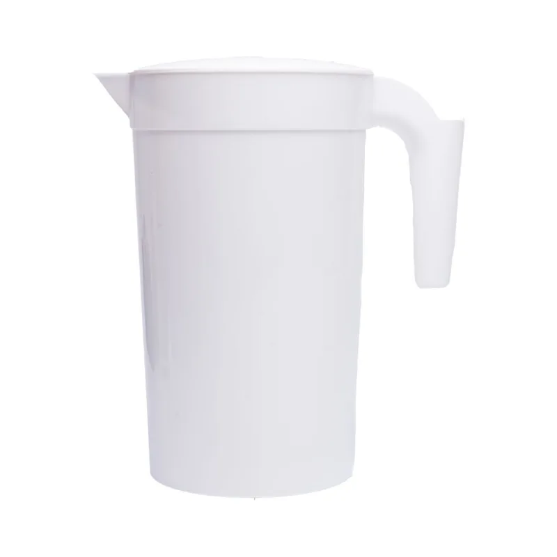 Jarra para Suco de Plástico Branca New Plastic 2,1l 20x14x23cm 1393
