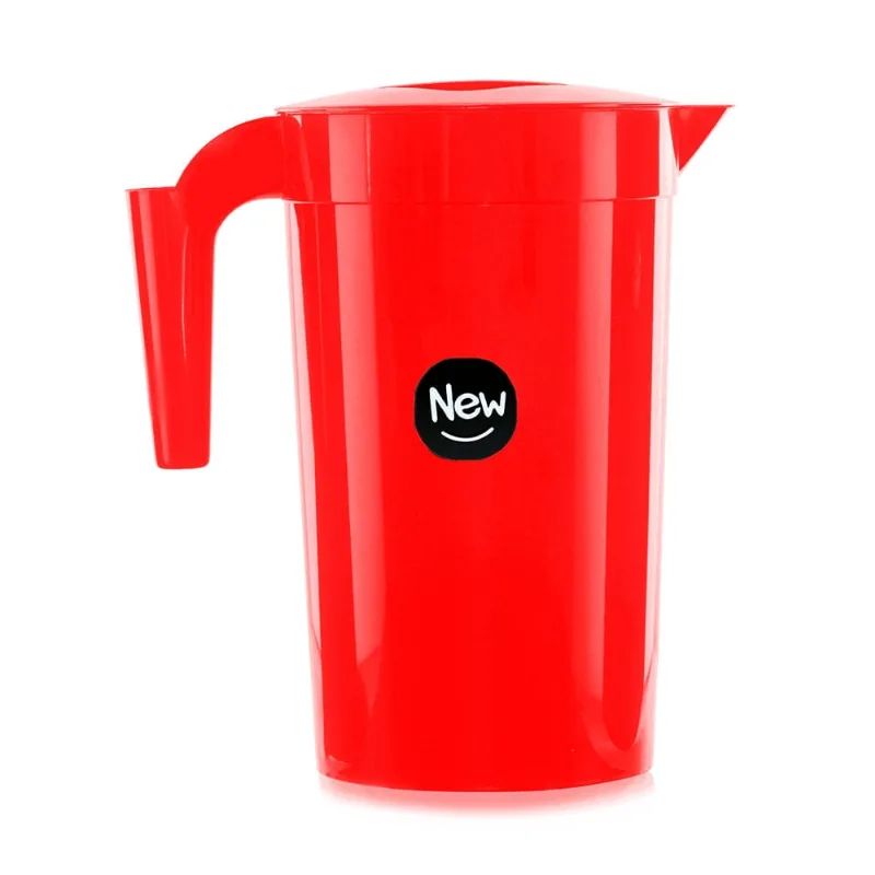 Jarra para Suco de Plástico Vermelha New Plastic 2,1l 20x14x23cm 1396
