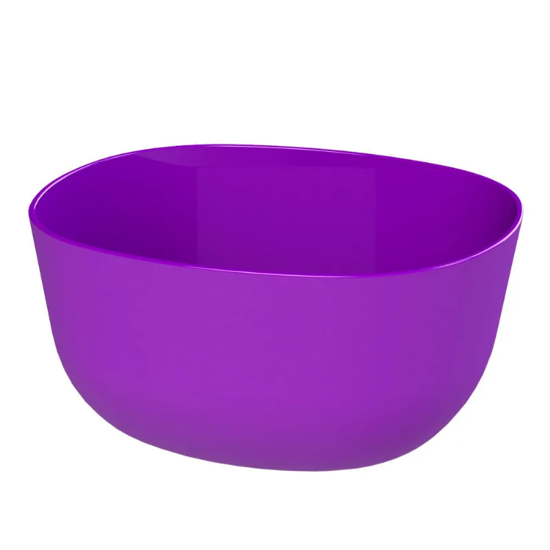 Tigela Retangular de Plástico Lilás New Plastic 850ml 16x14x7,5cm 1410