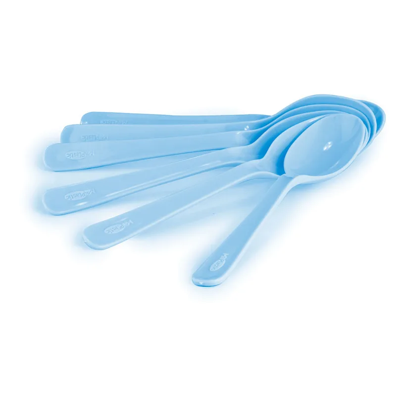 Conjunto de Colheres com 6und Azul Baby New Plastic 21x8,5x3,5cm 7441664