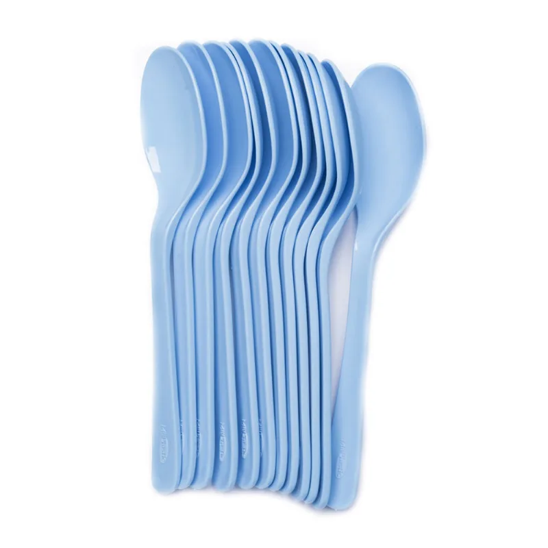 Conjunto de Colheres com 12 Peças Azul Baby New Plastic 21x8,5x3,5cm 7441668