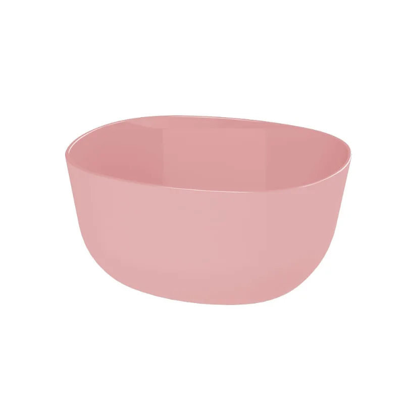 Tigela Retangular de Plástico Rose New Plastic 350ml 12x10,2x5,7cm 1816