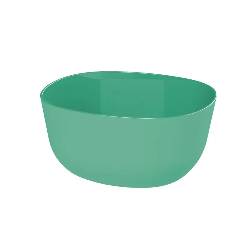 Tigela Retangular de Plástico Verde New Plastic 350ml 12x10,2x5,7cm 1817