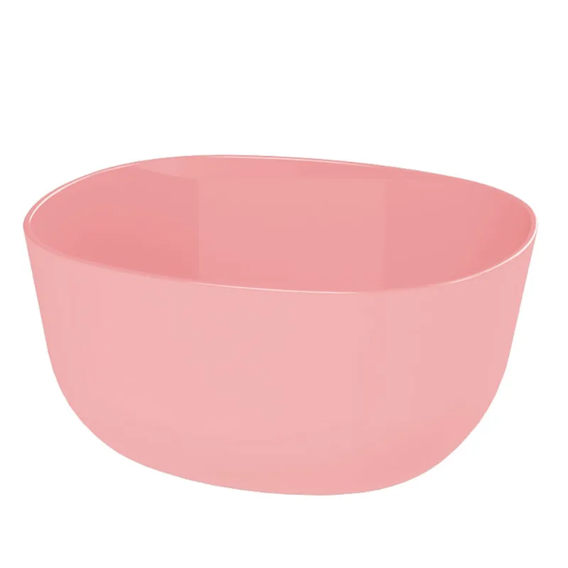 Tigela Retangular de Plástico Rose New Plastic 850ml 16x14x7,5cm 1819