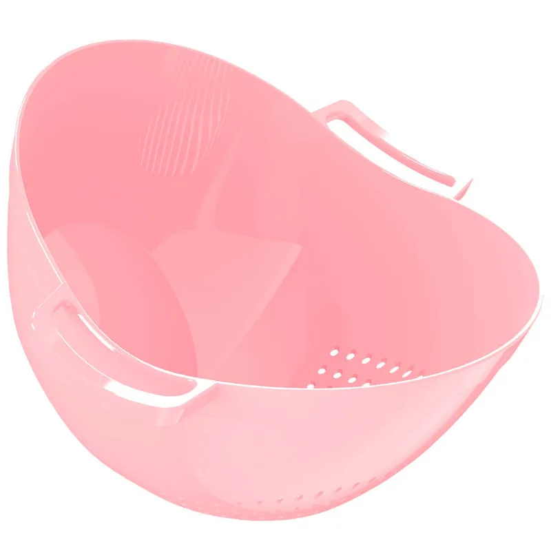 Escorredor Multiuso Plástico com Alça Rosa New Plastic 16x22x25.5cm 1831