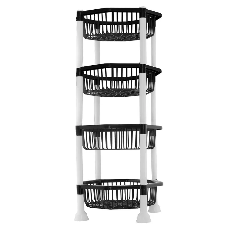 Fruteira New Plastic Preto