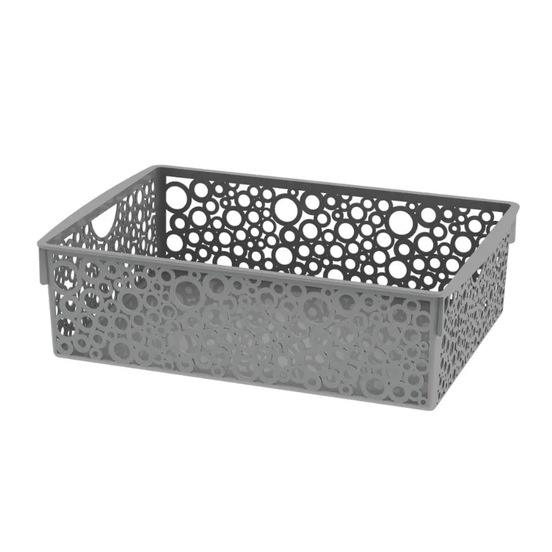 Caixa Organizadora Facilita Retangular New Plastic Fendi 4,2l 30x21x8,5cm 1902