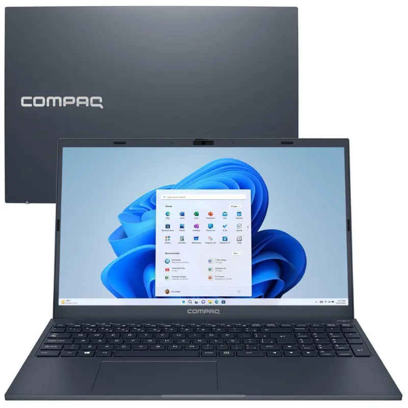Notebook Compaq Presario 5110 Snapdragon 7c Sc7180 Windows 11 Home 4gb 128gb Ufs 15.6- Azul Escuro