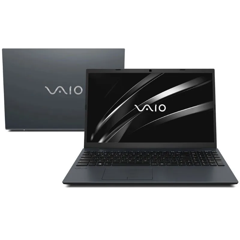Notebook Vaio FE15 15.6 fhd I5-1235U 8GB ssd 256GB Linux Debian 10 Cinza Escuro
