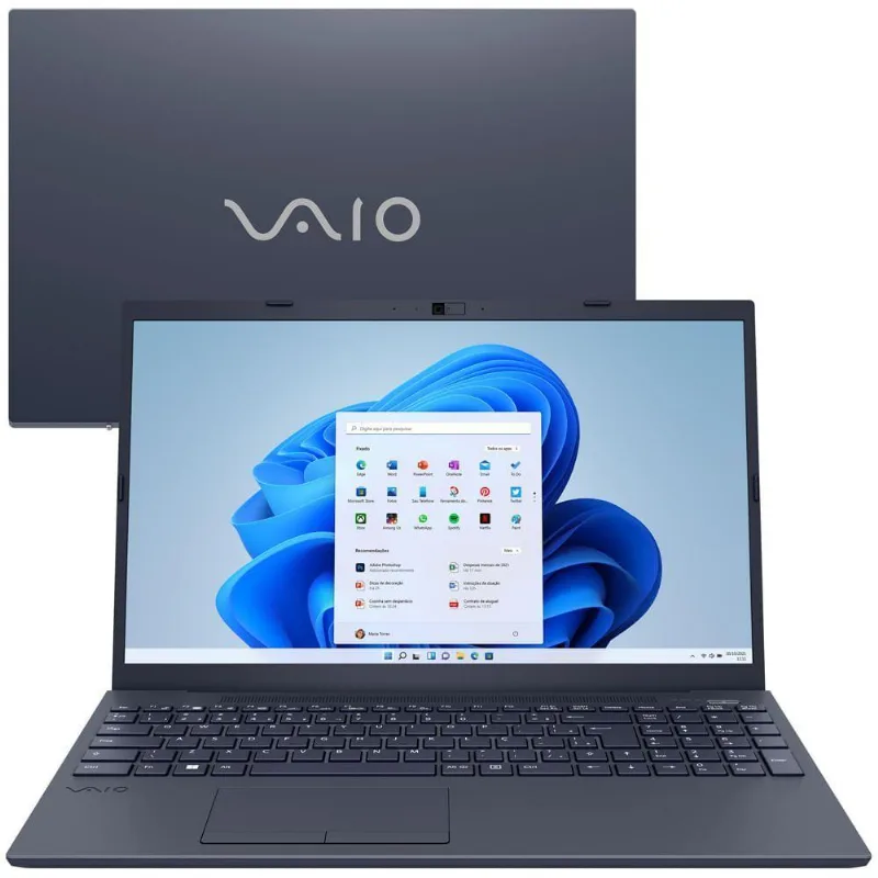 Notebook VAIO® FE15 Intel® Core™ i5-1135G7 Windows 11 Home 8GB RAM 256GB SSD 15,6\'\' Full HD - Cinza Grafite