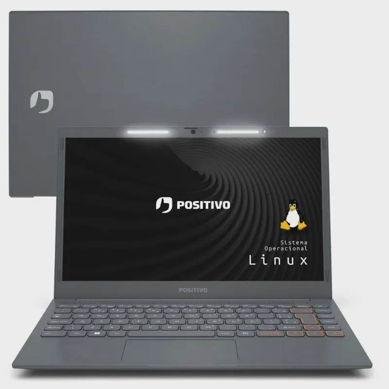 Notebook Positivo Vision C14 Lumina bar Intel Celeron Dual Core Linux 8GB 240GB ssd 14 HD – Cinza