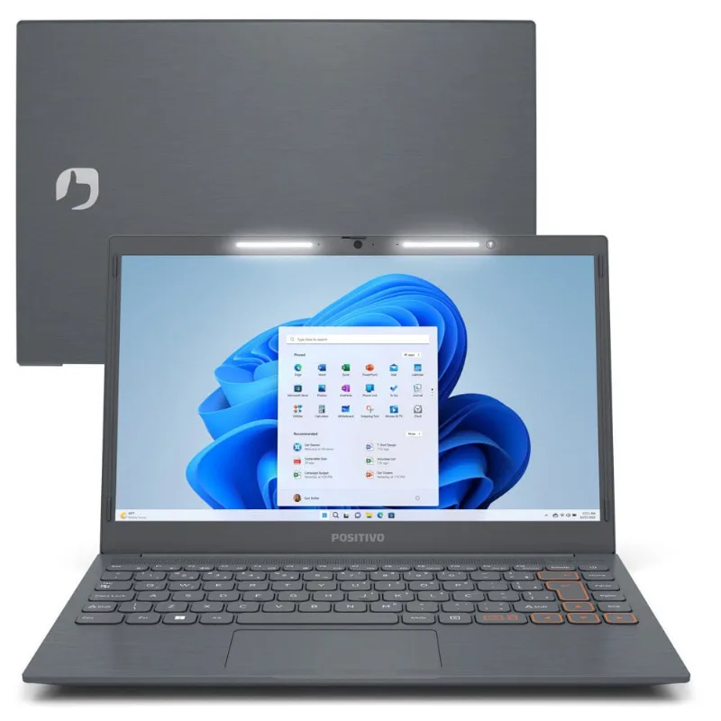 Notebook Positivo Vision 14,1 Intel Celeron Dual Core 4GB RAM 128GB