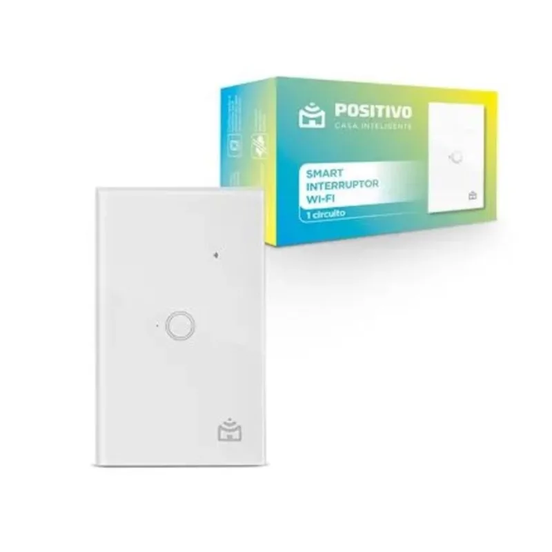 Interruptor positivo smart wi-fi 1 circuito PST-SMART-INT-WIFI-1C