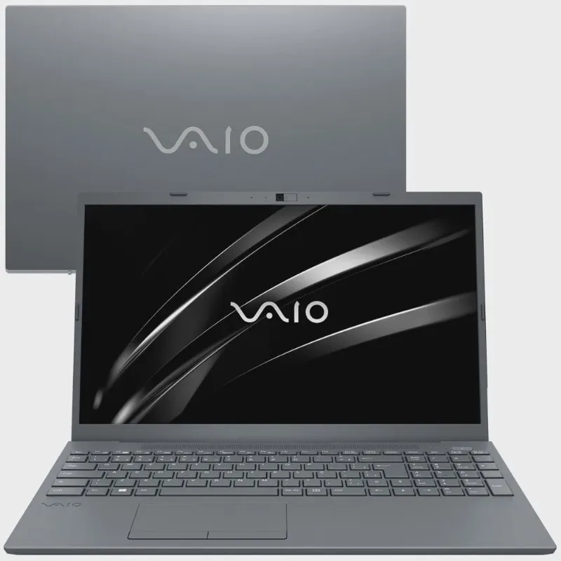 Notebook vaio FE15 amd Ryzen 5-5500U Linux 16GB 512GB ssd Full HD - Prata Titânio
