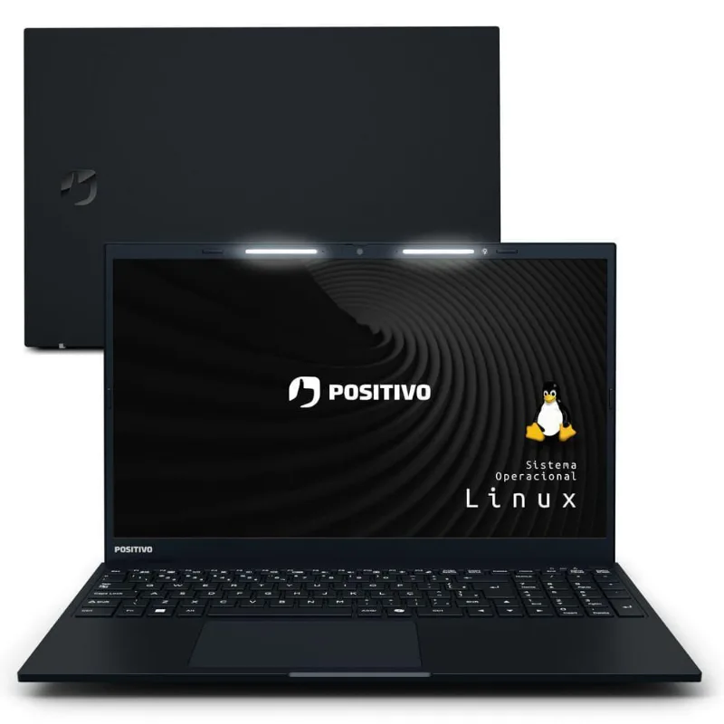 Notebook Positivo Vision R15 Amd Ryzen 7-5700u Linux 8gb Ram 256gb Ssd 15.6 Full Hd Lumina Bar - Preto